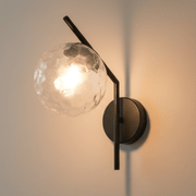 Zaevia Aleta Mid - Century Glass Globe Wall Sconce - Wall Light | Zaevia