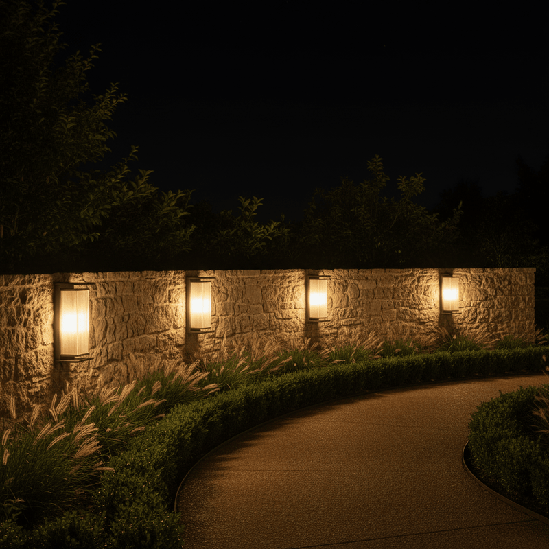 Alistair Architectural Fluted Solar Outdoor Sconce - Wall Light | Zaevia