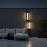 Alistair Architectural Fluted Solar Outdoor Sconce - Wall Light | Zaevia