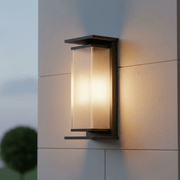 Alistair Architectural Fluted Solar Outdoor Sconce - Wall Light | Zaevia