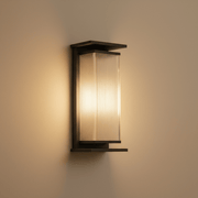 Alistair Architectural Fluted Solar Outdoor Sconce - Wall Light | Zaevia