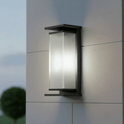 Alistair Architectural Fluted Solar Outdoor Sconce - Wall Light | Zaevia
