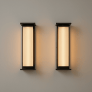 Alistair Architectural Fluted Solar Outdoor Sconce - Wall Light | Zaevia