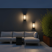 Alistair Architectural Fluted Solar Outdoor Sconce - Wall Light | Zaevia
