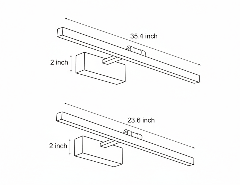 Zaevia Alora Linear Vanity Light - Lighting > Wall Lights > Bathroom Vanity Lights > Vanity Light Bar | Zaevia