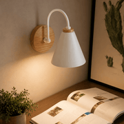 Arch Wood & Iron Cone Wall Sconce - | Zaevia