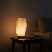Zaevia Aura Sculpted Table Lamp with Oak Base - Table lamp | Zaevia