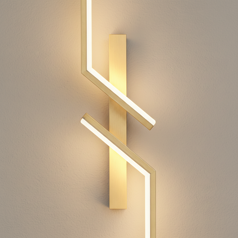 Aura Abstract Geometric Linear Sconce