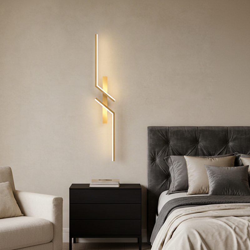 Aura Abstract Geometric Linear Sconce