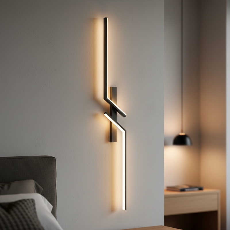 Aura Abstract Geometric Linear Sconce