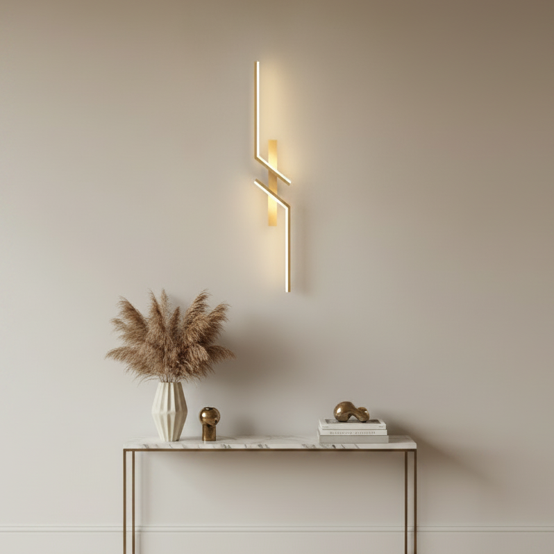 Aura Abstract Geometric Linear Sconce