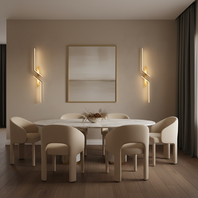 Aura Abstract Geometric Linear Sconce