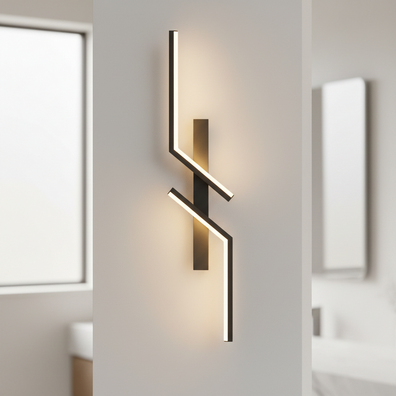 Aura Abstract Geometric Linear Sconce