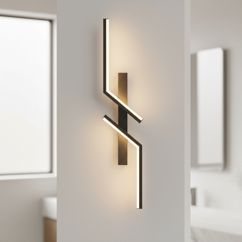 Aura Abstract Geometric Linear Sconce - Lighting > Wall Lights > Wall Sconces > Linear Wall Sconces | Zaevia