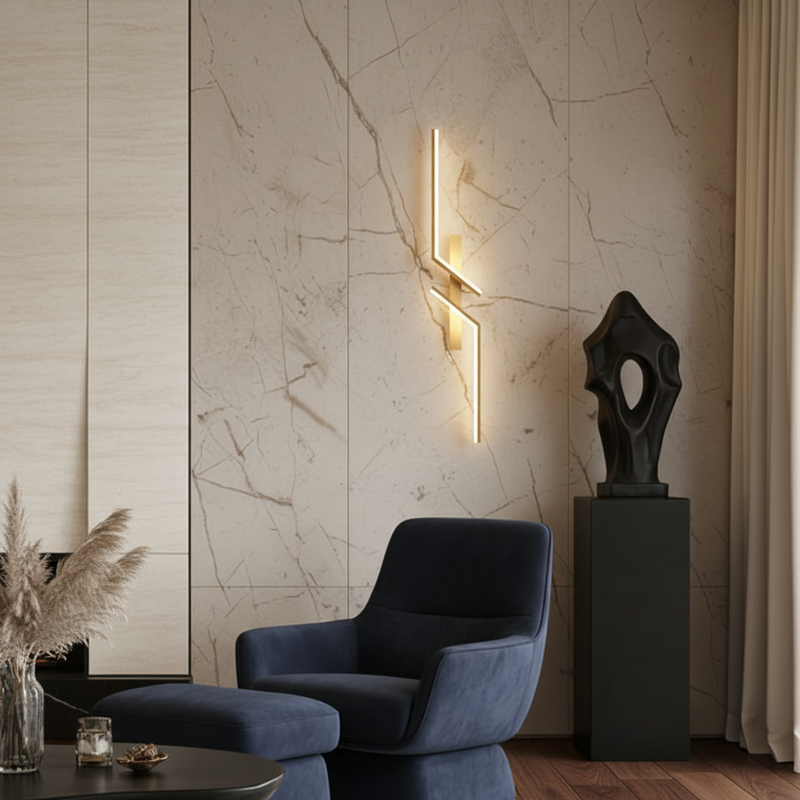 Aura Abstract Geometric Linear Sconce