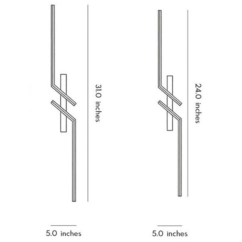 Aura Abstract Geometric Linear Sconce