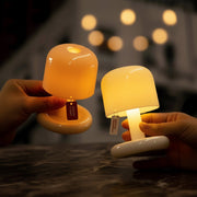 Zaevia Aura: Glass Mushroom Table Lamp - Table Lamp | Zaevia