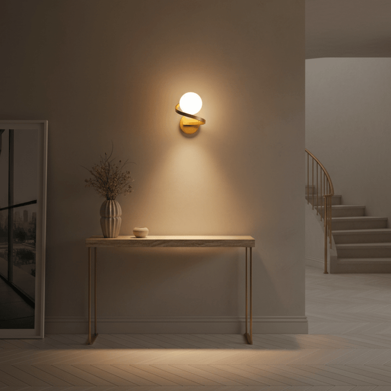 Aura Spiral Minimalist Wall Sconce - Lighting > Wall Lights > Wall Sconces > Diffused Light Wall Sconces | Zaevia