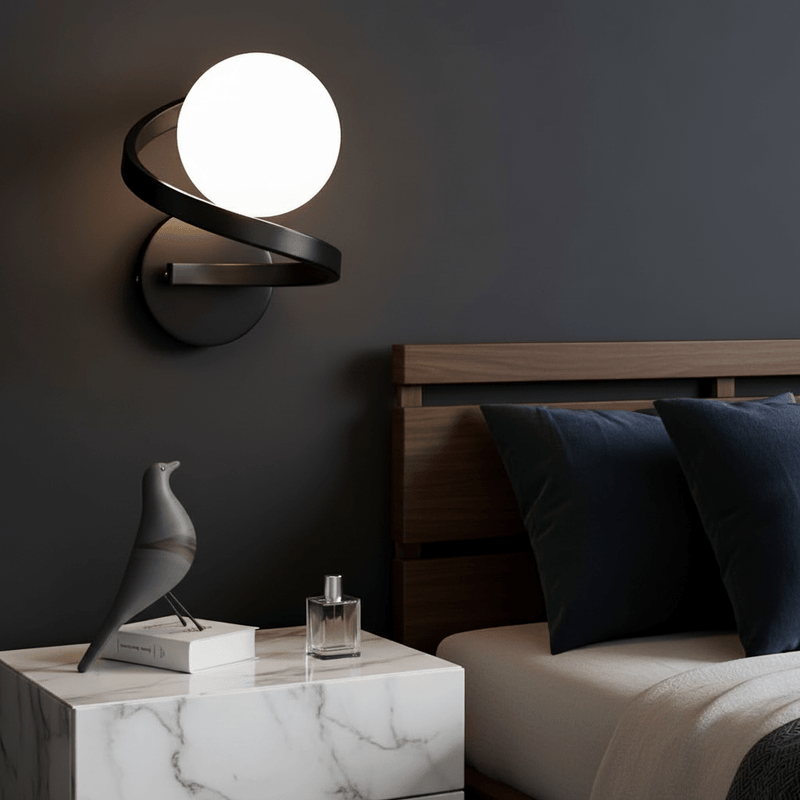 Aura Spiral Minimalist Wall Sconce - Lighting > Wall Lights > Wall Sconces > Diffused Light Wall Sconces | Zaevia