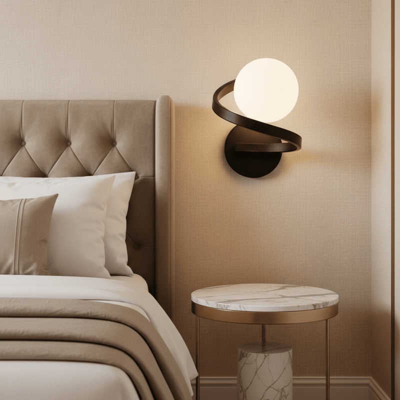 Aura Spiral Minimalist Wall Sconce - Lighting > Wall Lights > Wall Sconces > Diffused Light Wall Sconces | Zaevia