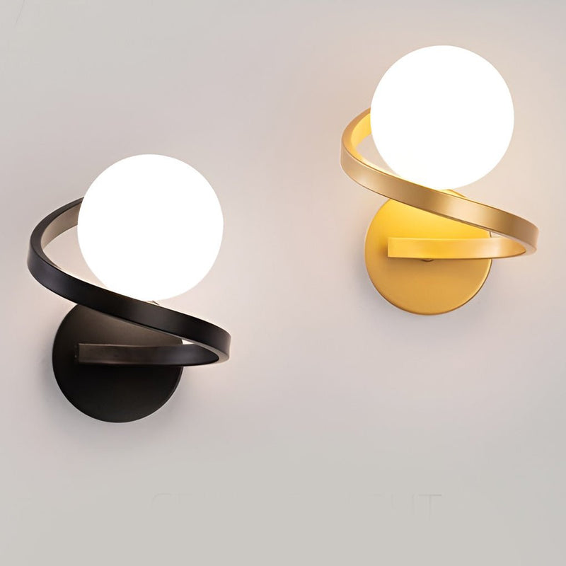 Aura Spiral Minimalist Wall Sconce - Lighting > Wall Lights > Wall Sconces > Diffused Light Wall Sconces | Zaevia