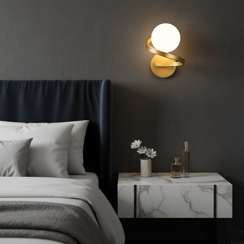 Aura Spiral Minimalist Wall Sconce - Lighting > Wall Lights > Wall Sconces > Diffused Light Wall Sconces | Zaevia
