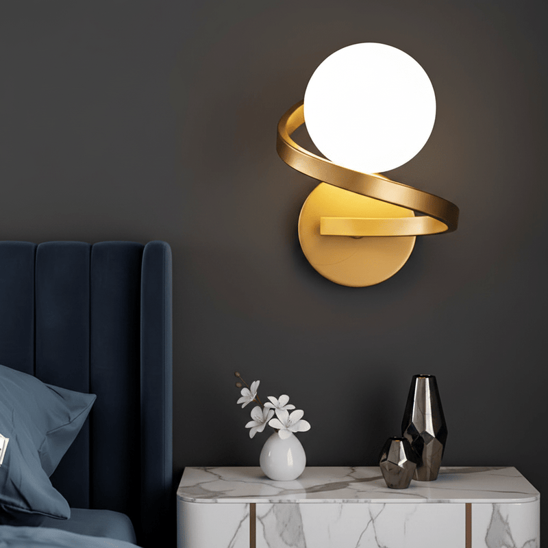 Aura Spiral Minimalist Wall Sconce - Lighting > Wall Lights > Wall Sconces > Diffused Light Wall Sconces | Zaevia
