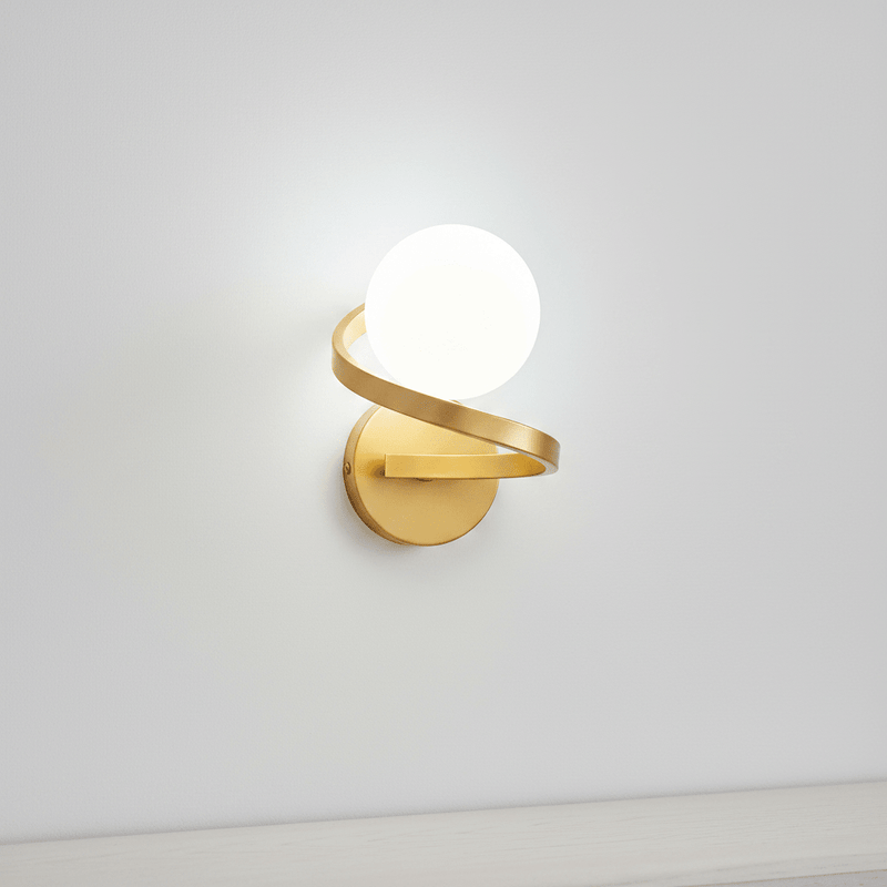 Aura Spiral Minimalist Wall Sconce - Lighting > Wall Lights > Wall Sconces > Diffused Light Wall Sconces | Zaevia