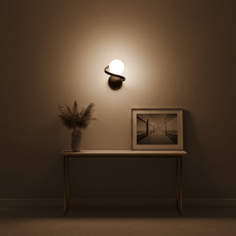 Aura Spiral Minimalist Wall Sconce - Lighting > Wall Lights > Wall Sconces > Diffused Light Wall Sconces | Zaevia