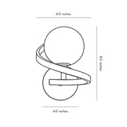 Aura Spiral Minimalist Wall Sconce - Lighting > Wall Lights > Wall Sconces > Diffused Light Wall Sconces | Zaevia