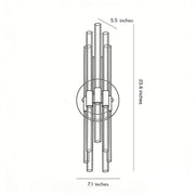Aurelia Architectural Fluted Crystal Sconce - Lighting > Wall Lights > Wall Sconces > Diffused Light Wall Sconces | Zaevia