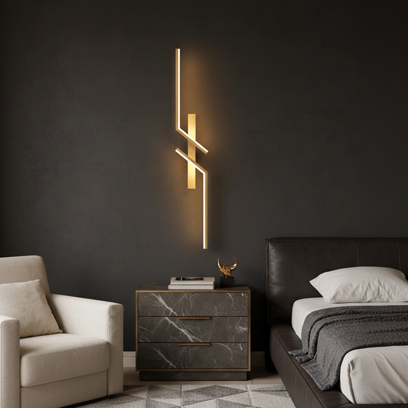 Aura Abstract Geometric Linear Sconce