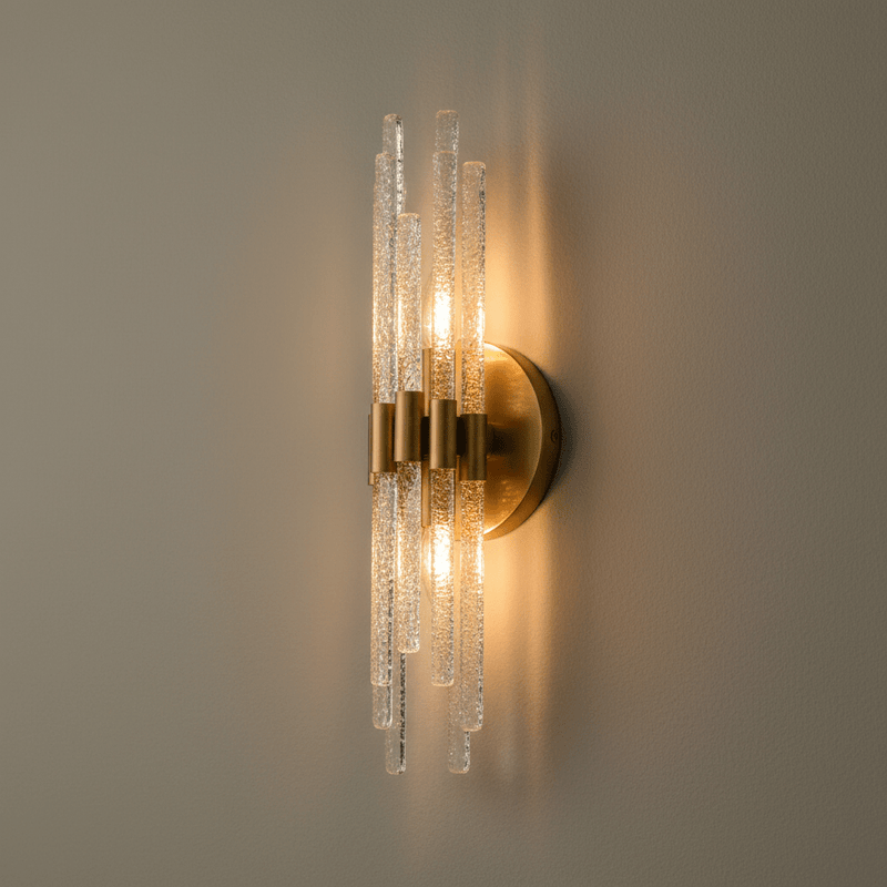 Aurelia Architectural Fluted Crystal Sconce - Lighting > Wall Lights > Wall Sconces > Diffused Light Wall Sconces | Zaevia