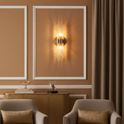 Aurelia Architectural Fluted Crystal Sconce - Lighting > Wall Lights > Wall Sconces > Diffused Light Wall Sconces | Zaevia