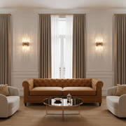 Aurelia Architectural Fluted Crystal Sconce - Lighting > Wall Lights > Wall Sconces > Diffused Light Wall Sconces | Zaevia