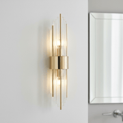 Zaevia Aurelia Fluted Glass Rod Wall Sconce - Wall Light | Zaevia