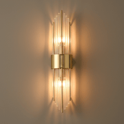 Zaevia Aurelia Fluted Glass Rod Wall Sconce - Wall Light | Zaevia