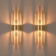 Zaevia Aurelia Fluted Glass Rod Wall Sconce - Wall Light | Zaevia