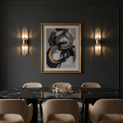 Zaevia Aurelia Fluted Glass Rod Wall Sconce - Wall Light | Zaevia