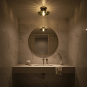 Zaevia Aurelia Ruffled Glass Flush Mount - Ceiling Light | Zaevia