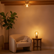 Zaevia Aurelia Ruffled Glass Flush Mount - Ceiling Light | Zaevia