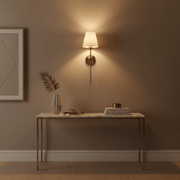 Aurelia Linen Tapered Wall Sconce - Lighting > Wall Lights > Wall Sconces > Diffused Light Wall Sconces | Zaevia