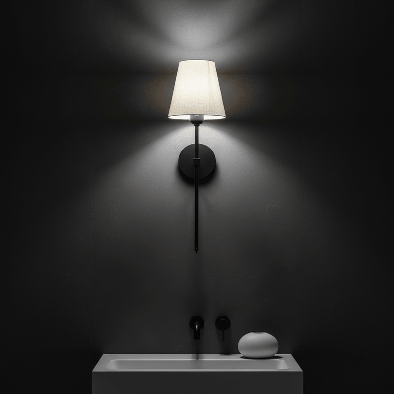 Aurelia Linen Tapered Wall Sconce - Lighting > Wall Lights > Wall Sconces > Diffused Light Wall Sconces | Zaevia