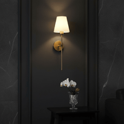 Aurelia Linen Tapered Wall Sconce - Lighting > Wall Lights > Wall Sconces > Diffused Light Wall Sconces | Zaevia