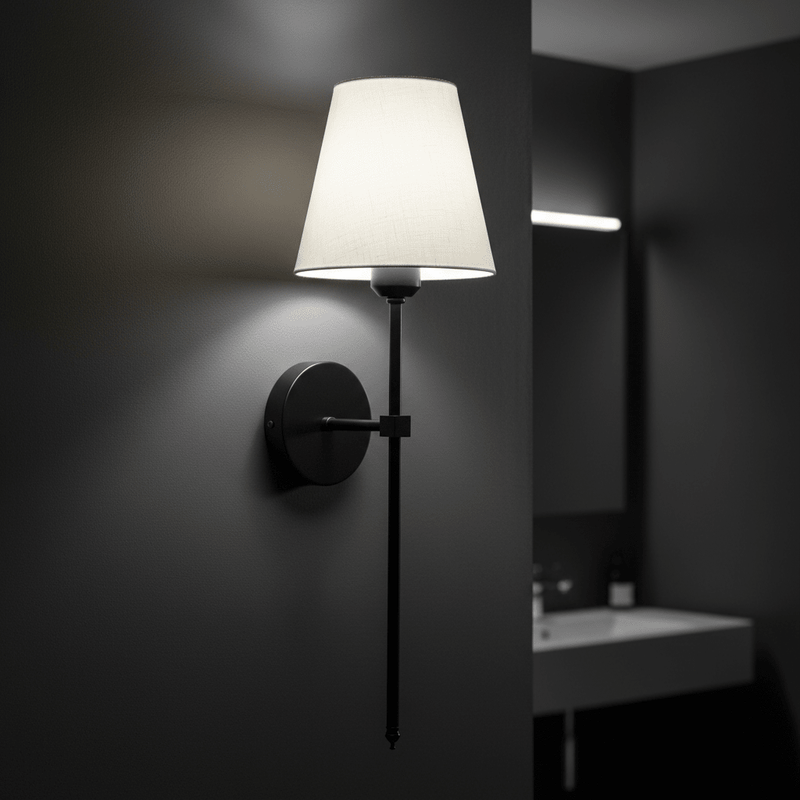 Aurelia Linen Tapered Wall Sconce - Lighting > Wall Lights > Wall Sconces > Diffused Light Wall Sconces | Zaevia
