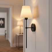 Aurelia Linen Tapered Wall Sconce - Lighting > Wall Lights > Wall Sconces > Diffused Light Wall Sconces | Zaevia