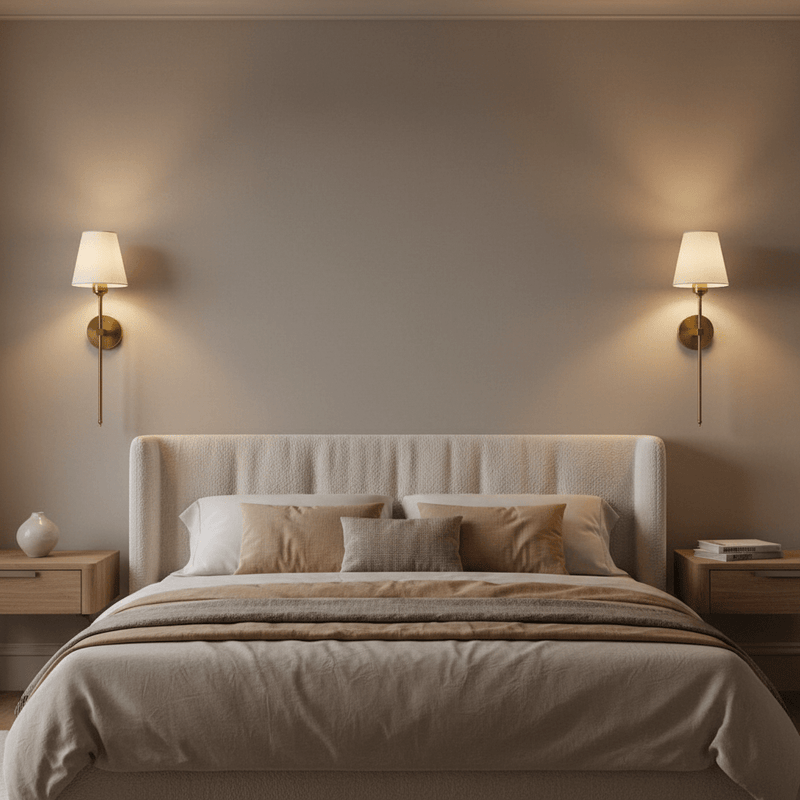Aurelia Linen Tapered Wall Sconce - Lighting > Wall Lights > Wall Sconces > Diffused Light Wall Sconces | Zaevia