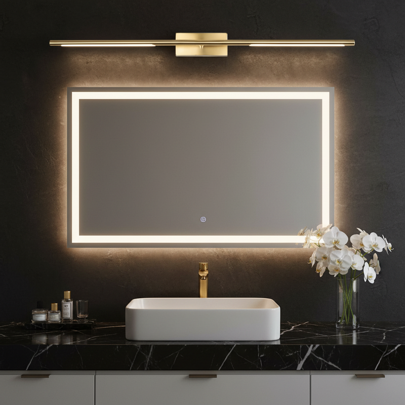 Aurum Brushed Gold LED Bar Vanity Light