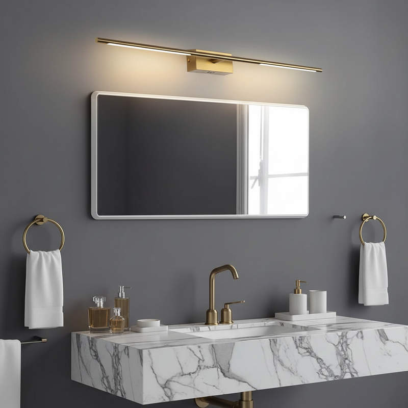 Aurum Brushed Gold LED Bar Vanity Light