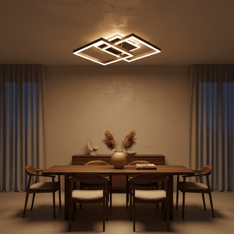 Axis Interlocking Square LED Flush Mount Ceiling Light - Lighting > Ceiling Lights > Semi Flush Mount Lights > LED Semi-Flush Mounts | Zaevia